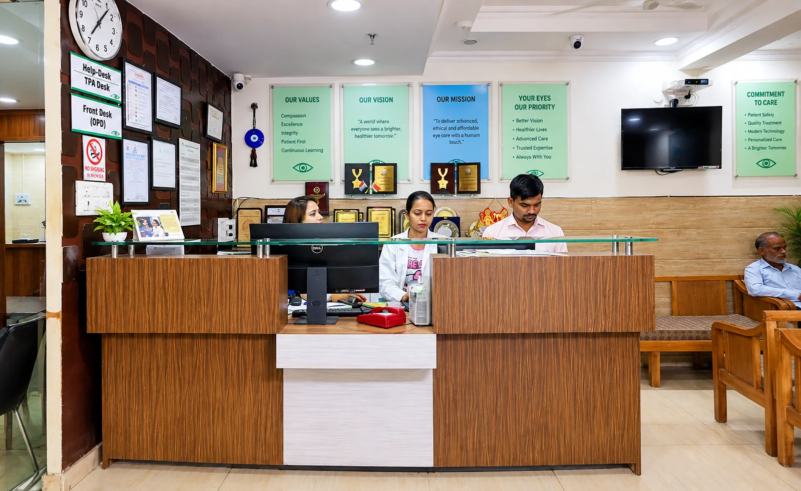 Jain Eye Hospital reception